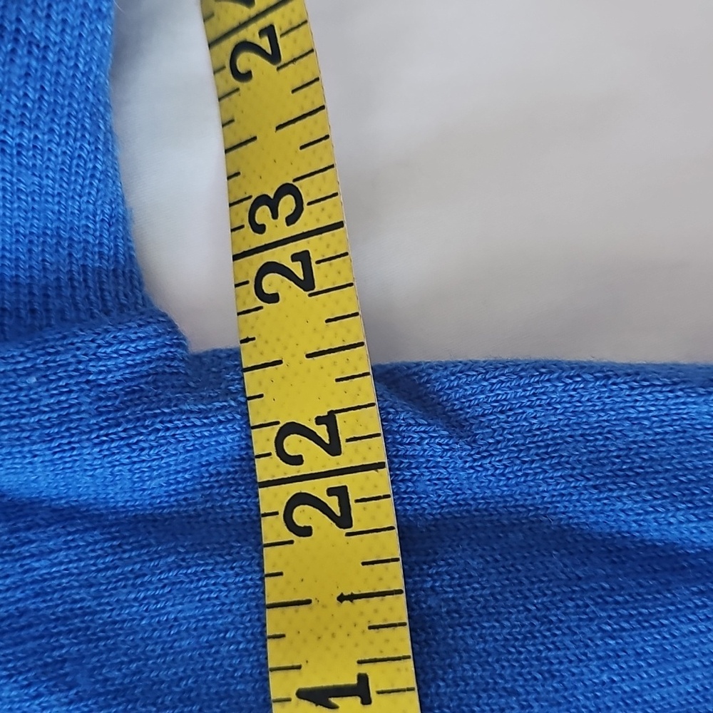 J. Jill Merino Wool Sweater in Bright Blue - Picture 8 of 9